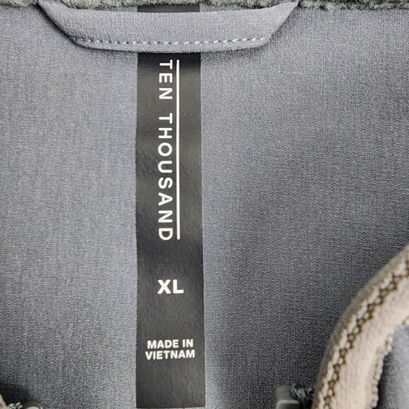 Ten Thousand Jacket Mens XL Gray Green Sherpa Tech Jacket NWT - Picture 3 of 8